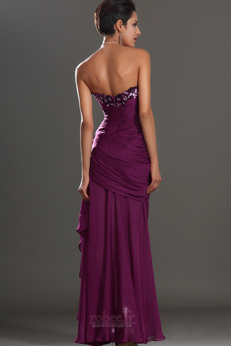 Robe de bal Sans Manches Col en Cœur Taille chute Milieu Glamour - Page 8