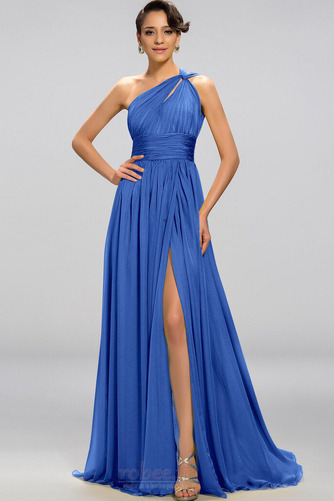 Robe de soirée Sexy A-ligne Mousseline Drapé Sans Manches Dos nu - Page 14