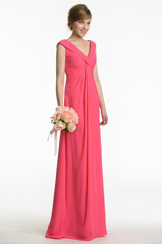 Robe de demoiselle d'honneur Longue Fourreau plissé Chiffon Automne - Page 3