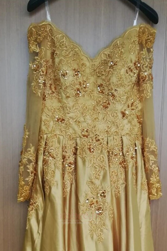 Robe de soirée Perlé Train de petit Fête Manche Aérienne Dos nu - Page 6