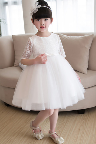 Robe de fille de fleur Naturel taille Fermeture éclair Automne - Page 3