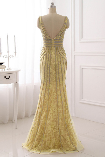 Robe de soirée Sirène Tulle Sans Manches Scintillait Fermeture à glissière - Page 2