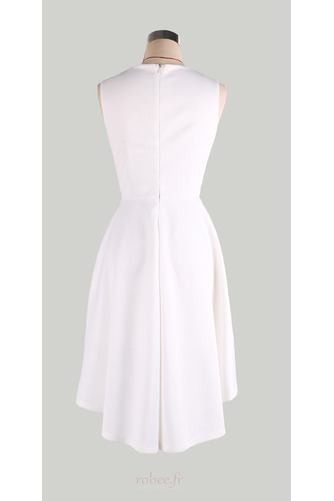 Robe de cocktail Drapé Soie Naturel taille Petit collier circulaire - Page 5