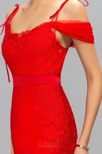 Robe de soirée Sirène Glissière Mancheron Longue Rosée épaule - Page 5