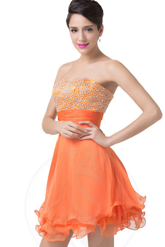 Robe de cocktail Sans courroies A-ligne Sans Manches Dramatique - Page 3