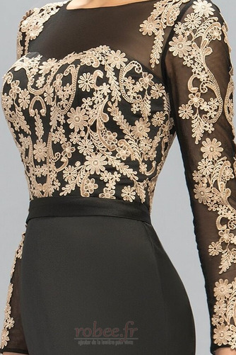 Robe de soirée a ligne Dentelle Rosée épaule Manquant Couvert de Dentelle - Page 4