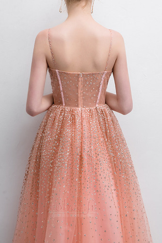 Robe de bal Tulle Epurée A-ligne Manquant Naturel taille Longueur Cheville - Page 5