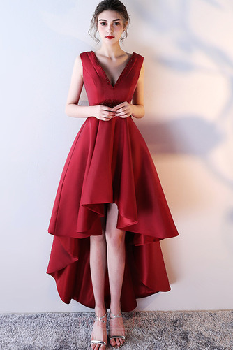 Robe de bal Formelle Froid Haut Bas Satin Asymétrique Ballon - Page 7