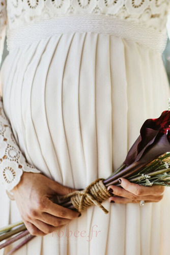 Robe de mariée Taille haute Elégant Longueur de plancher Couvert de Dentelle - Page 8