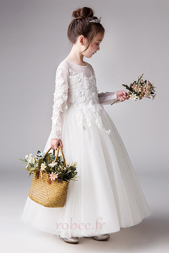 Robe de fille de fleur Fermeture à glissière Décalcomanie Tulle - Page 3