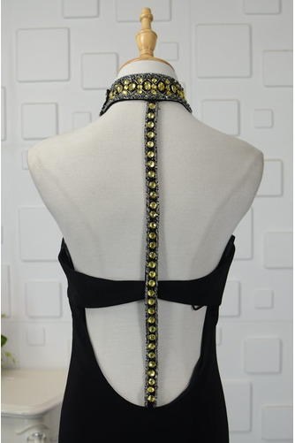 Robe de bal Longue Sans Manches Chic Col haut Corsage Avec Bijoux - Page 5