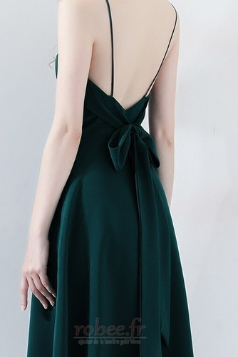 Robe de soirée Nœud à Boucles A-ligne Longueur de genou Naturel taille - Page 4