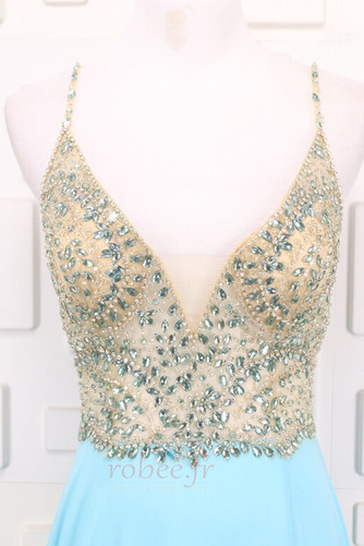 Robe de soirée Sexy Sans Manches Fourreau Avec Bijoux A-ligne - Page 4