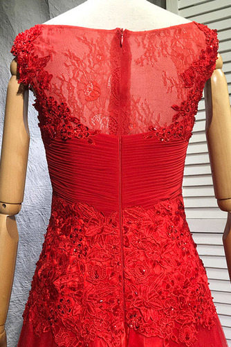 Robe de demoiselle d'honneur Col Bateau Dentelle Naturel taille - Page 5