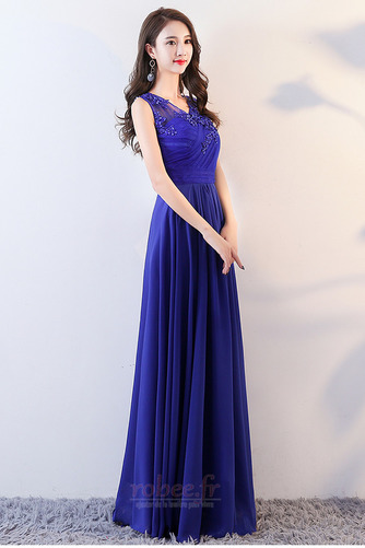 Robe de demoiselle d'honneur Été Elégant Plissé Col en V Fourreau plissé - Page 2