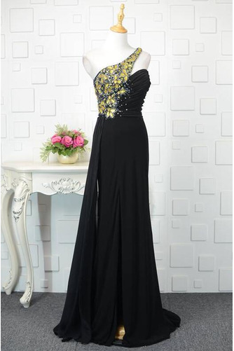 Robe de soirée Mousseline Fête fin Dos nu Fourreau Avec Bijoux - Page 2