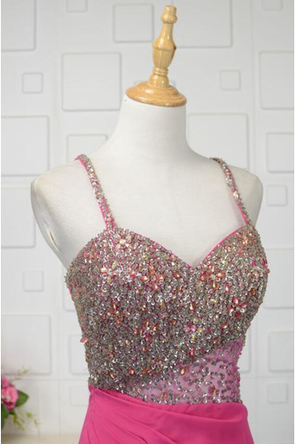 Robe de bal Dos nu Mousseline Traîne Courte Vintage Mariage Cristal - Page 4