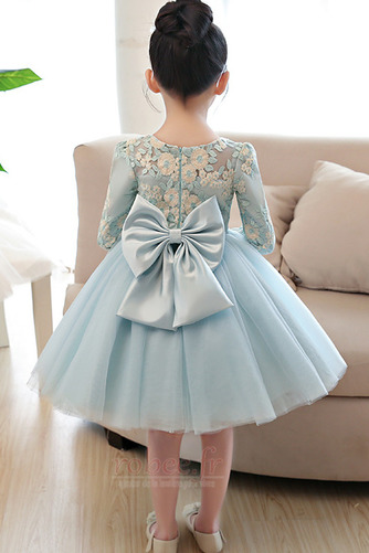 Robe de fille de fleur Tulle Petit collier circulaire Manche de T-shirt - Page 2