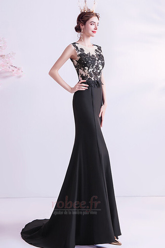 Robe de soirée Traîne Courte Près du corps Sans Manches Naturel taille - Page 4