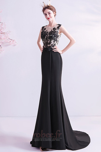 Robe de soirée Traîne Courte Près du corps Sans Manches Naturel taille - Page 5