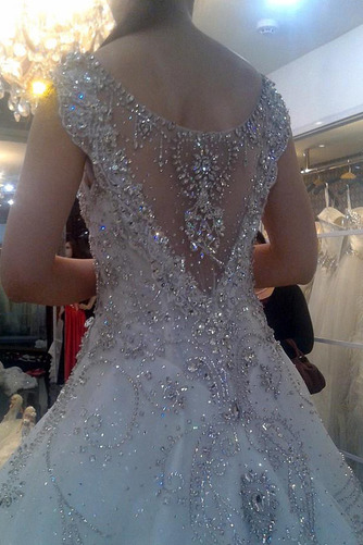 Robe de mariée Norme A-ligne Dentelle Automne Haute Couvert Naturel taille - Page 4