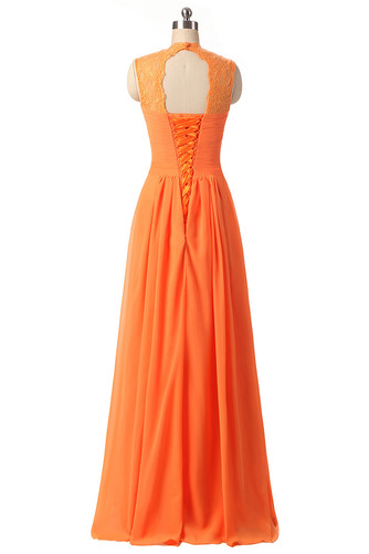 Robe de demoiselle d'honneur crêper Naturel taille Chaussez A-ligne - Page 2