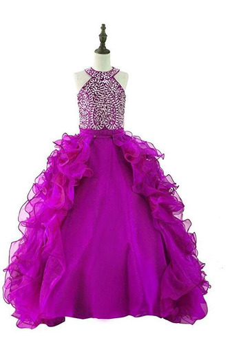 Robe de fille de fleur Ballon Petit collier circulaire Longueur Cheville - Page 4