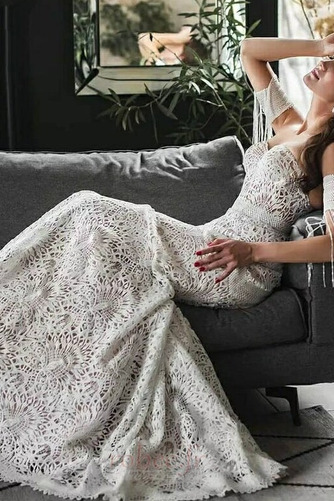 Robe de mariée Sans Manches Fermeture à glissière A-ligne Luxueux - Page 5