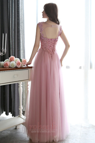 Robe de demoiselle d'honneur Tulle Naturel taille Laçage Epurée - Page 2