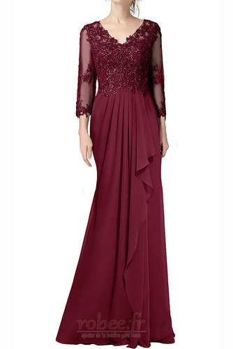 Robe mères Dentelle Manche Demi Près du corps Appliquer Fermeture à glissière - Page 4