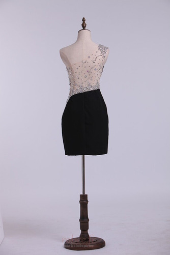 Robe de cocktail Une épaule Sans Manches Près du corps Perlé - Page 8