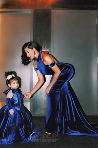 Robe de bal Dos nu Train de balayage Sans Manches aligne fin - Page 2