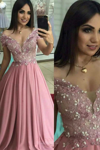 Robe de bal Fête A-ligne Traîne Courte Chic Mousseline Manquant - Page 2