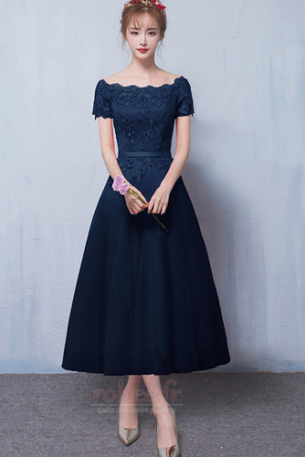Robe de demoiselle d'honneur Dentelle Longueur Mollet Norme Naturel taille - Page 5