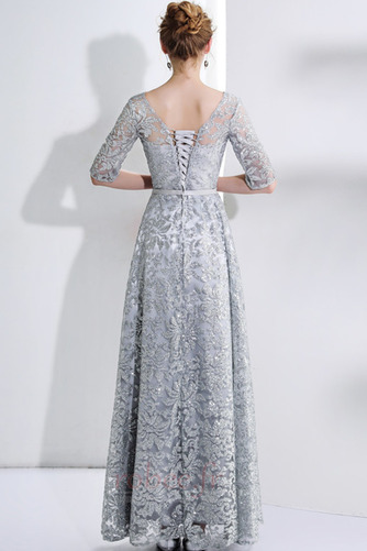 Robe de soirée Scintillait Longueur Cheville Laçage Été A-ligne - Page 2