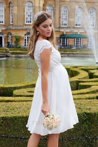 Robe de mariée Manche Courte Longueur de genou Naturel taille - Page 2