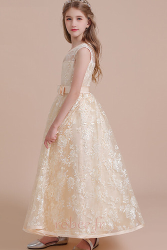 Robe de fille de fleur Sans Manches Manquant Petit collier circulaire - Page 3