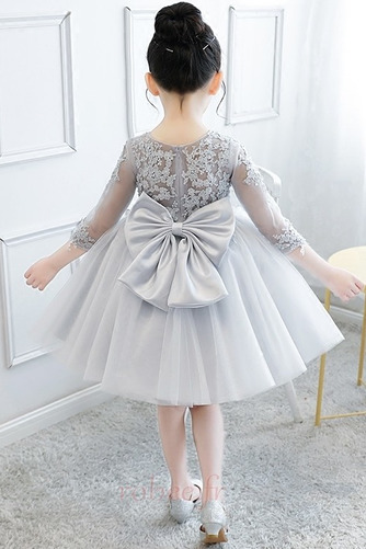 Robe de fille de fleur Médium A-ligne Couvert de Dentelle 3/4 Manche - Page 2