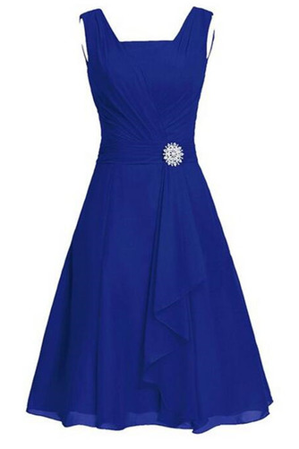 Robe de demoiselle d'honneur Col Carré Mousseline Norme Fermeture à glissière - Page 4