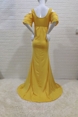 Robe de soirée Elégant Satin Élastique Manche Lâche Longue Été - Page 5