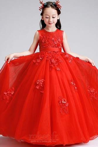 Robe de fille de fleur Nœud à Boucles Été Fermeture à glissière - Page 1