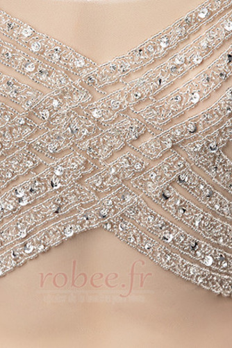 Robe de soirée Sans Manches Satin Sirène Perlé Médium Epurée - Page 5