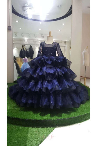 Robe de fille de fleur Naturel taille Couvert de Dentelle Festonné - Page 8