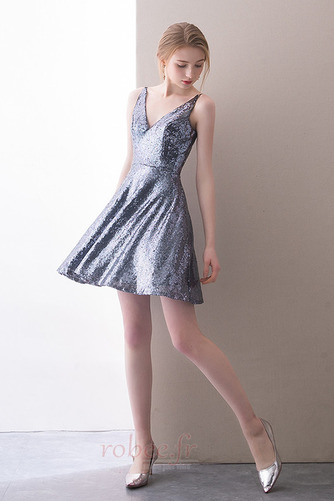 Robe de cocktail Elégant Naturel taille Manquant Été Drapé aligne - Page 3