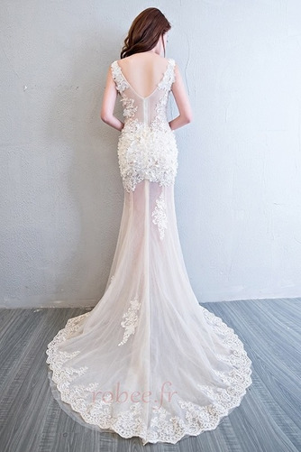 Robe de bal Glissière Automne Naturel taille Epurée Orné de Rosette - Page 2