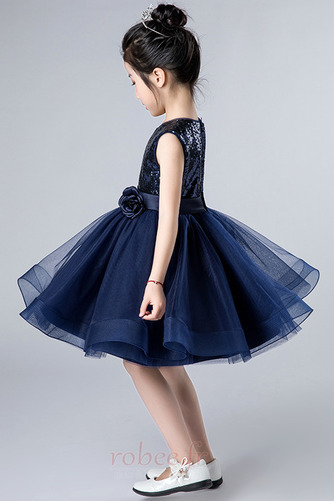 Robe de fille de fleur Naturel taille Fourreau Pailleté Fermeture éclair - Page 3