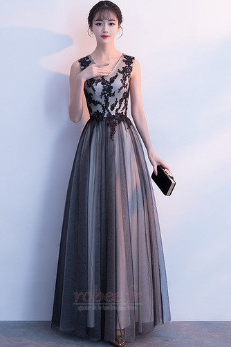Robe de bal A-ligne Dentelle Montrer Couvert de Dentelle Naturel taille - Page 3