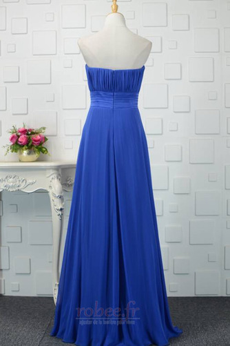 Robe de demoiselle d'honneur Sans courroies Drapé Fête Traîne Courte - Page 3