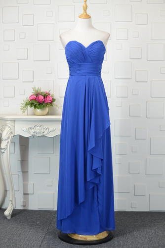 Robe de demoiselle d'honneur Fourreau pli Laçage Longueur de plancher - Page 4