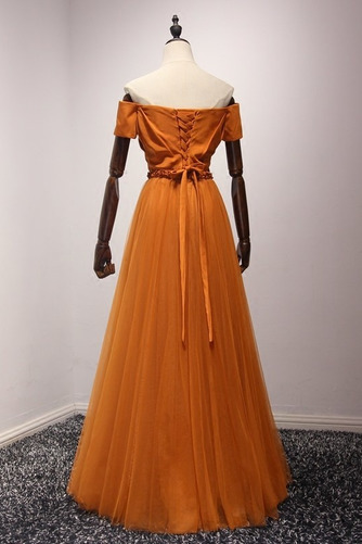 Robe de demoiselle d'honneur À la masse Manche de T-shirt Tulle - Page 2